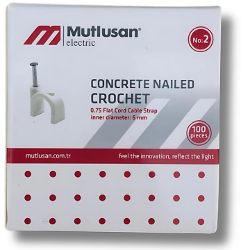 Mutlusan Çivili Kroşe 2 No 100 Lü Paket