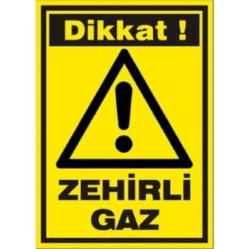 Uyarı Levhası Zehirli Gaz ''797''