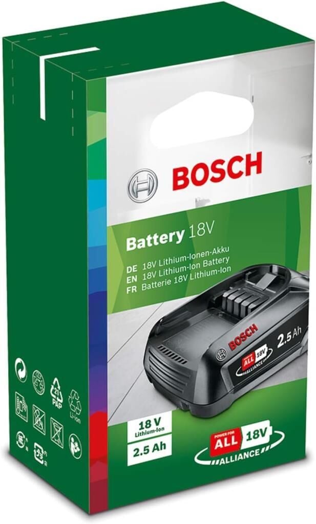 Bosch PBA W-B 18V 2.5 Ah Yedek Akü