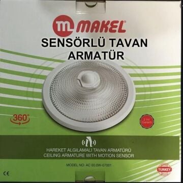 Makel Sensörlü 360 Derece Açılı Tavan Armatürü