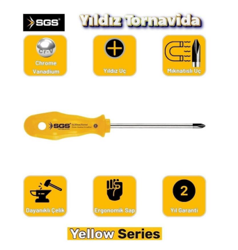 Sgs Yellow Serisi Sgs1035 5x125 Yıldız Tornavida