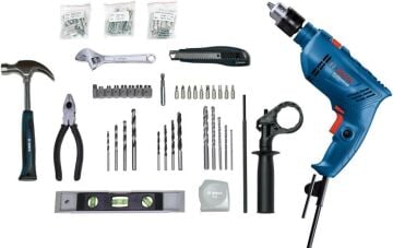 Bosch GSB 600 Darbeli Matkap + 100 Parça Aksesuar