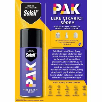 Selsil Pak Kumaş Leke Çıkarıcı Sprey 150ml
