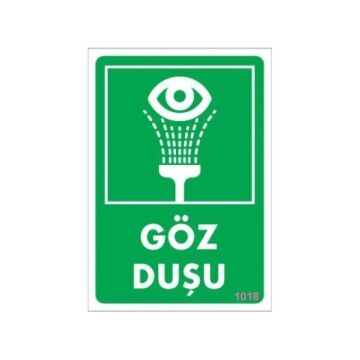 Uyarı Levhası Göz Duşu ''1018''