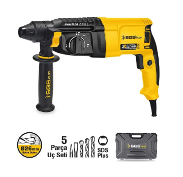 Sgs 5177 Kırıcı Delici Matkap 800w 26mm 3 kg