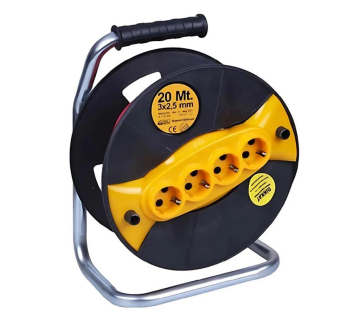 Meridyen 4lü Grup Makaralı Uzatma Kablo 3x1.5 20mt