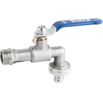 Kare 1/2 Rekorlu Küresel Bas Bahçe Musluğu (Kollu)