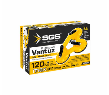 Sgs 946 Üçlü Plastik Gövde Vantuz 18 cm 120 Kg
