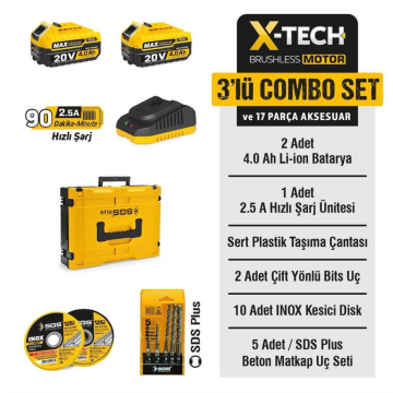 Sgs Çift Akülü SGS5532+SGS5521+SGS5510 Combo Set