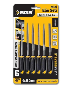 Sgs SGS1357 6 Parça Mini Eğe Seti 4x160 mm