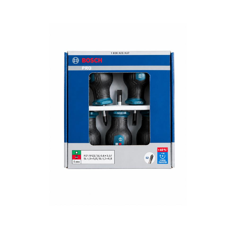 Bosch Tornavida Seti 5 Parça