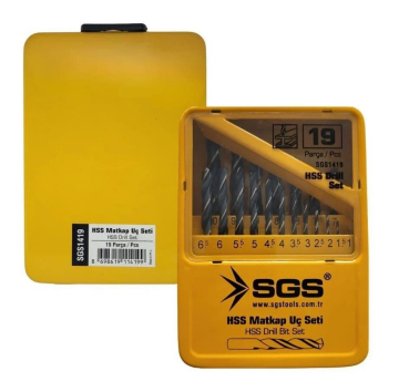 Sgs SGS1419 Hss Matkap Ucu Seti 19 Parça