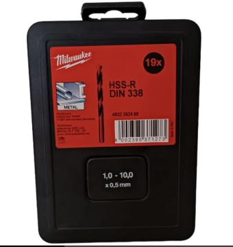 Milwaukee Matkap Ucu Seti HSS-R 19 Prç.(1-10mm)