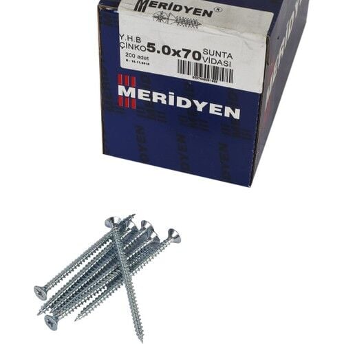 Meridyen Sunta Vidası 5.0x70 200 Lü Paket