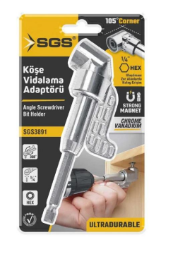Sgs SGS3891 1/4 Köşe Vidalama Adaptörü Uzun