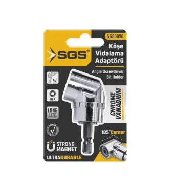 Sgs SGS3890 1/4 Köşe Vidalama Adaptörü Kısa