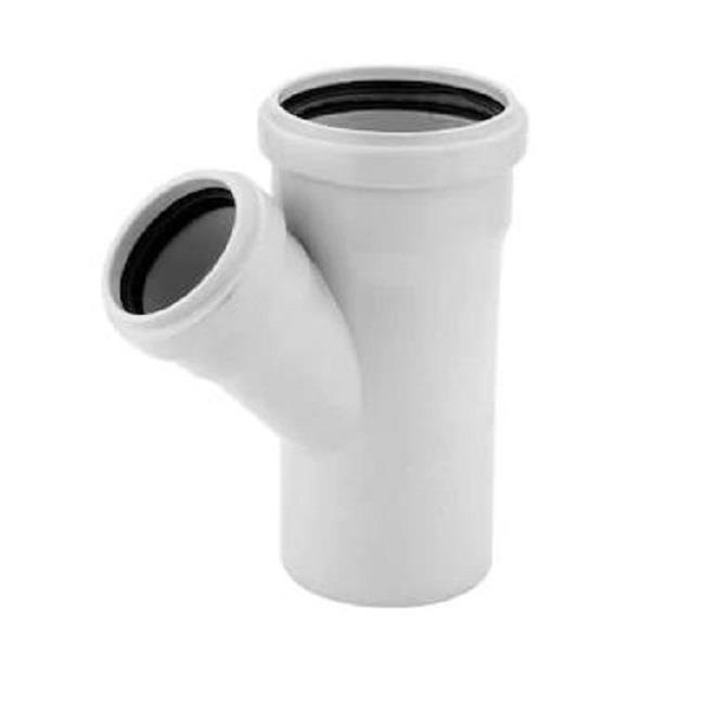 Kalde 110x75 3.2 Pvc-u Tek Çatal 45 Derece