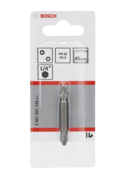 Bosch Bits Uç Extrahard Ph2-Pz2*45mm 1Li Paket