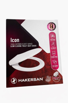 Hakersan Icon Yavaş Kapanan Klozet Kapağı