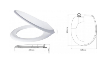 Hakersan Icon Yavaş Kapanan Klozet Kapağı
