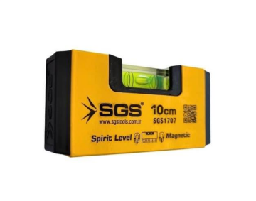 Sgs 1707 Alüminyum Mıknatıslı Su Terazisi 10 Cm