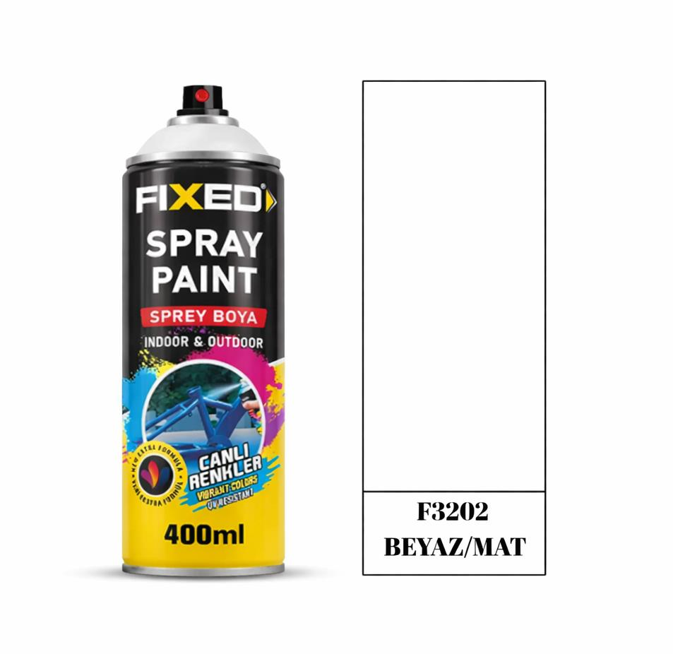 Sgs Sprey Boya Mat Beyaz Ral9000 400ml