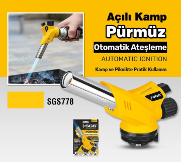 Sgs SGS778 Torch Açılı Kamp Pürmüz Başlığı