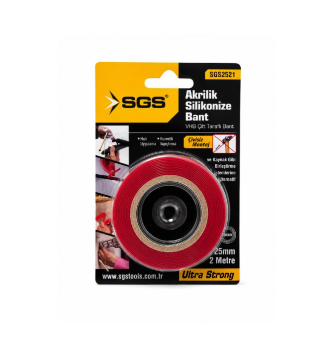 SGS 2521 Çift Taraflı Silikonize Bant 24mmx2mt