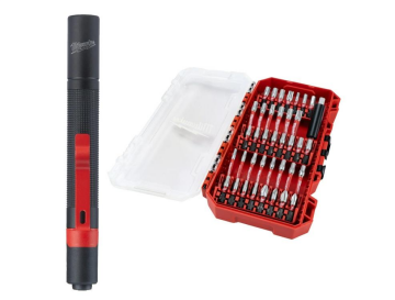 Milwaukee 39 Parça Bits Uç Seti + Led Fener