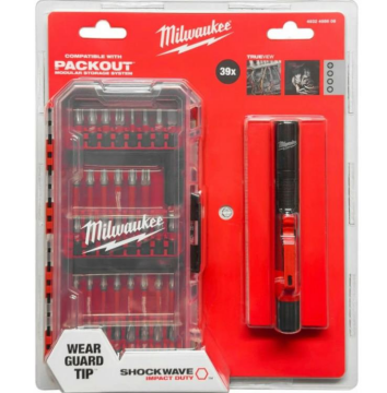 Milwaukee 39 Parça Bits Uç Seti + Led Fener