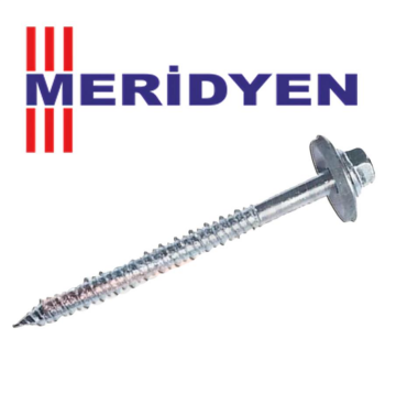 Meridyen Ahşap Çatı Vidası 6.3X75 Adet