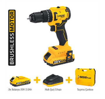 Sgs Darbeli Akülü Vidalama Seti 20w 2x2.0Ah 60nm