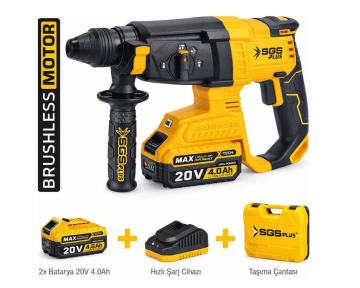 Sgs 5521 Kömürsüz Pnömatik Kırıcı-Delici 20V 2x4Ah
