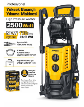 Sgs Yüksek Basınçlı Yıkama Makinesi 2500w 170 Bar