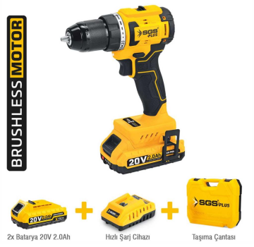 Sgs Darbesiz Akülü Vidalama Seti 20w 2x2.0Ah 45nm