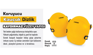 Sgs Körüklü Kauçuk Dizlik 1 Çift