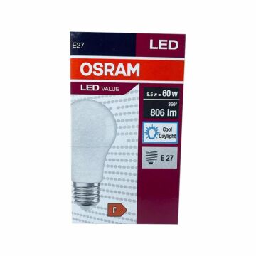 Osram Led Ampül Value CLA60 8,5W E27 Beyaz