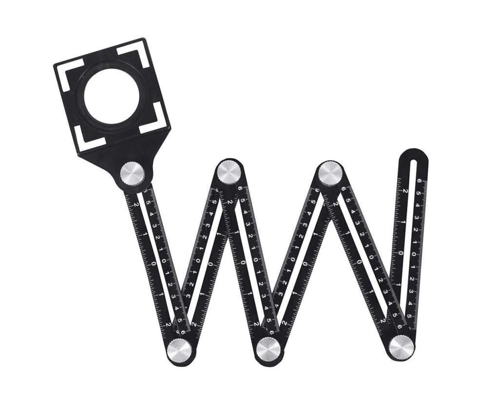 Sgs Şablon Cetveli 6 Açılı Katlanır Pozisyon