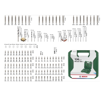 Bosch Aksesuar Seti 136 Parça