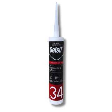 Selsil Silikonize Mastik Beyaz 450gr