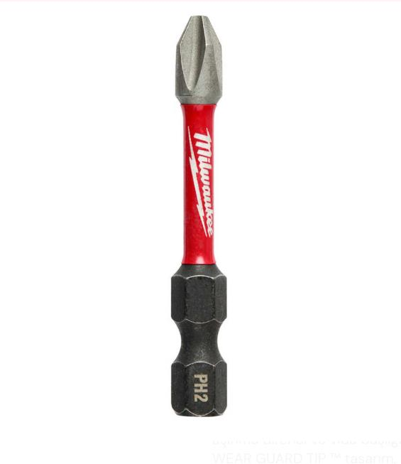 Milwaukee Shockwave Bits Uç Ph2 50Mm 10lu Paket