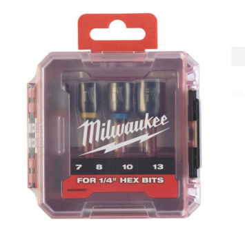 Milwaukee Shockwave Hex Lokma Seti 7-8-10-13mm