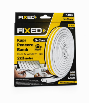 Fıxed Kapı ve Pencere Izolasyon Bandı Beyaz 2x3mt