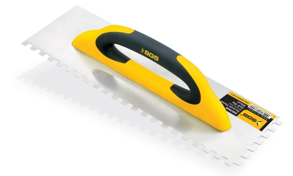 Sgs Seramik Malası Kapalı Kauçuk Sap 8x8 Diş 40cm