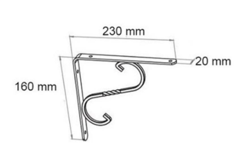 Beşel Ayarlı Raf Altı 3 no 30x15mm