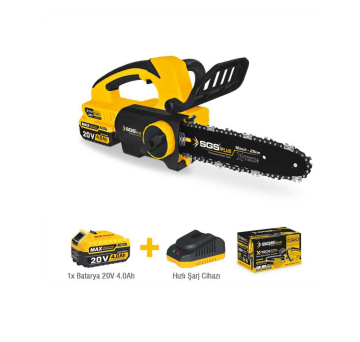 Sgs 5320 Akülü Ağaç Kesme Motoru 25cm 20V 1x4.0Ah