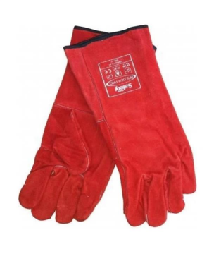 Maxsafety Kaynakçı Eldiveni Kırmızı (uzun)