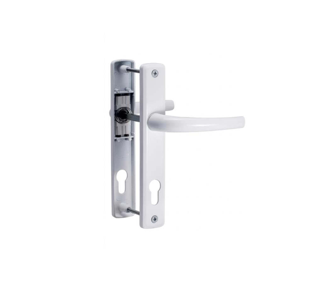 Pvc Bağdat Kapı Kolu Yale 85 Eksen Beyaz 9016