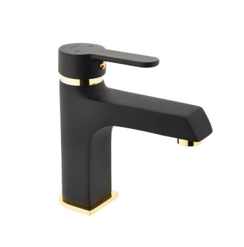 Kare Kst-30009 Stil Mix Lavabo Bataryası Mat Siyah