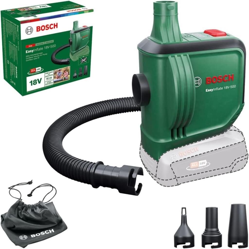 Bosch EasyInflate 18V-500 Solo Hava Pompası